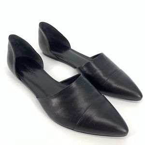 Jenni Kayne D'Orsay Black Leather Flats